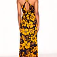 Vestido Marama azul con Hibisco amarillo napohe - Miniatura 2
