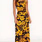 Vestido Marama azul con Hibisco amarillo napohe - Miniatura 1