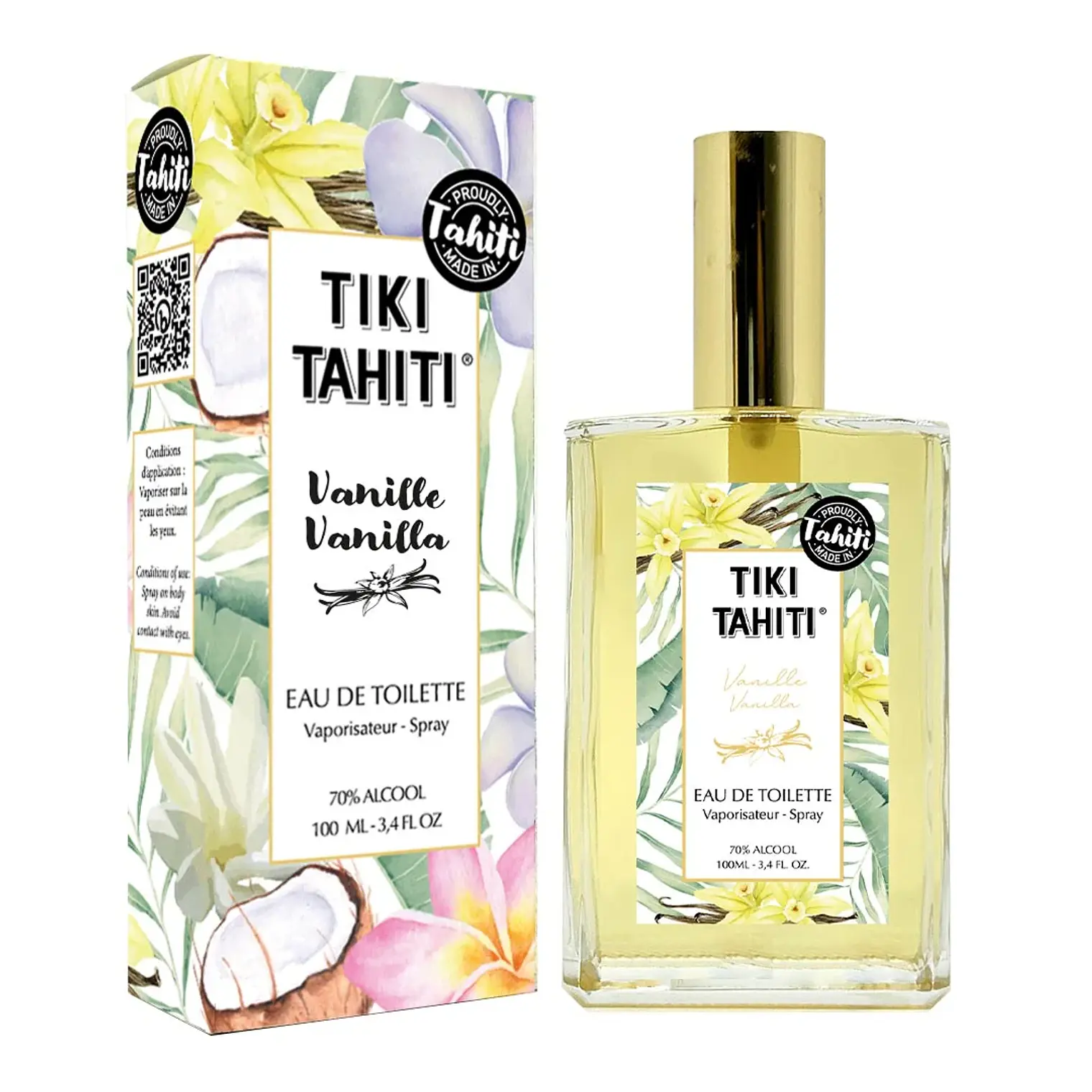 Perfume EAU The Toilette monoi Tiki Tahiti Vainilla 100ml 1