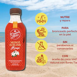 Monoi Bronceador Sublime Rouge 100ml COMPTOIR DES MONOI
