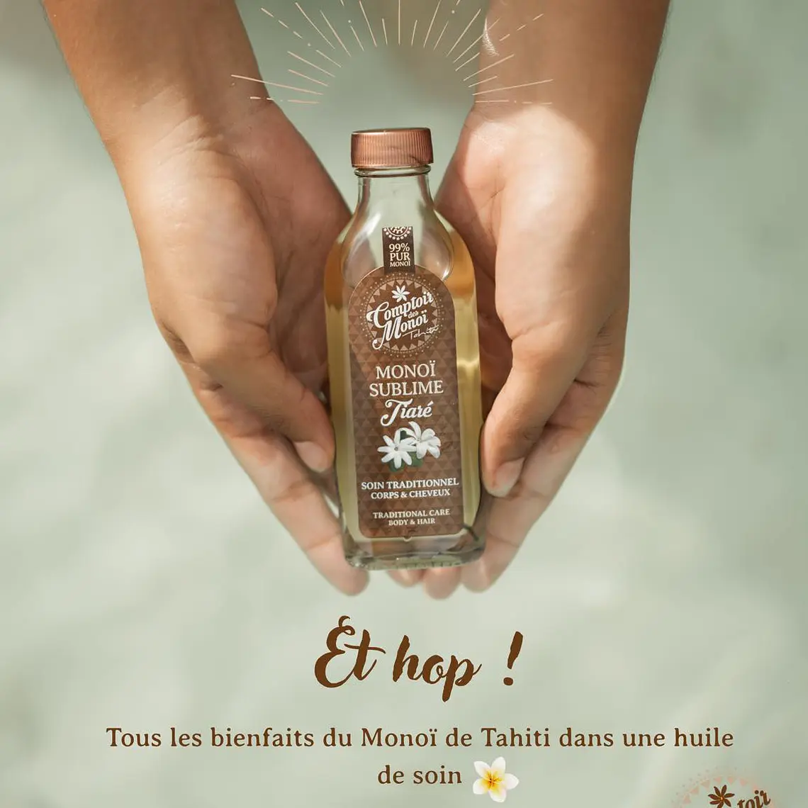 Monoi Hidratante Sublime Tiare 100ml COMPTOIR DES MONOI 3