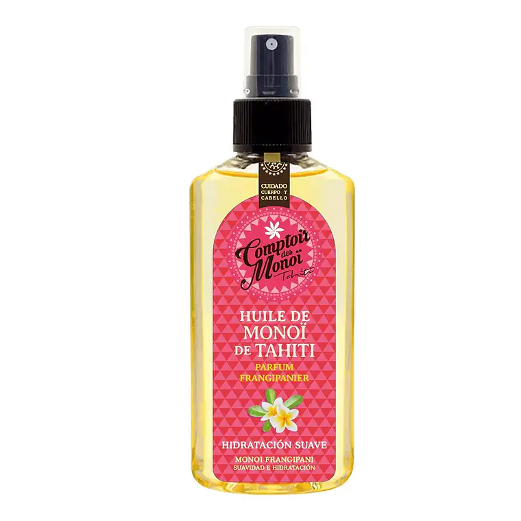 Frangipani Elixir de monoi Spray hidratación suave 100ml COMPTOIR DES MONOI 2