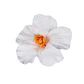 Pack 5 Flor Hibisco blanco con pinza para el cabello - Miniatura 1