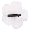 Pack 5 Flor Hibisco blanco con pinza para el cabello