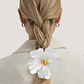Pack 5 Flor Hibisco blanco con pinza para el cabello - Miniatura 6