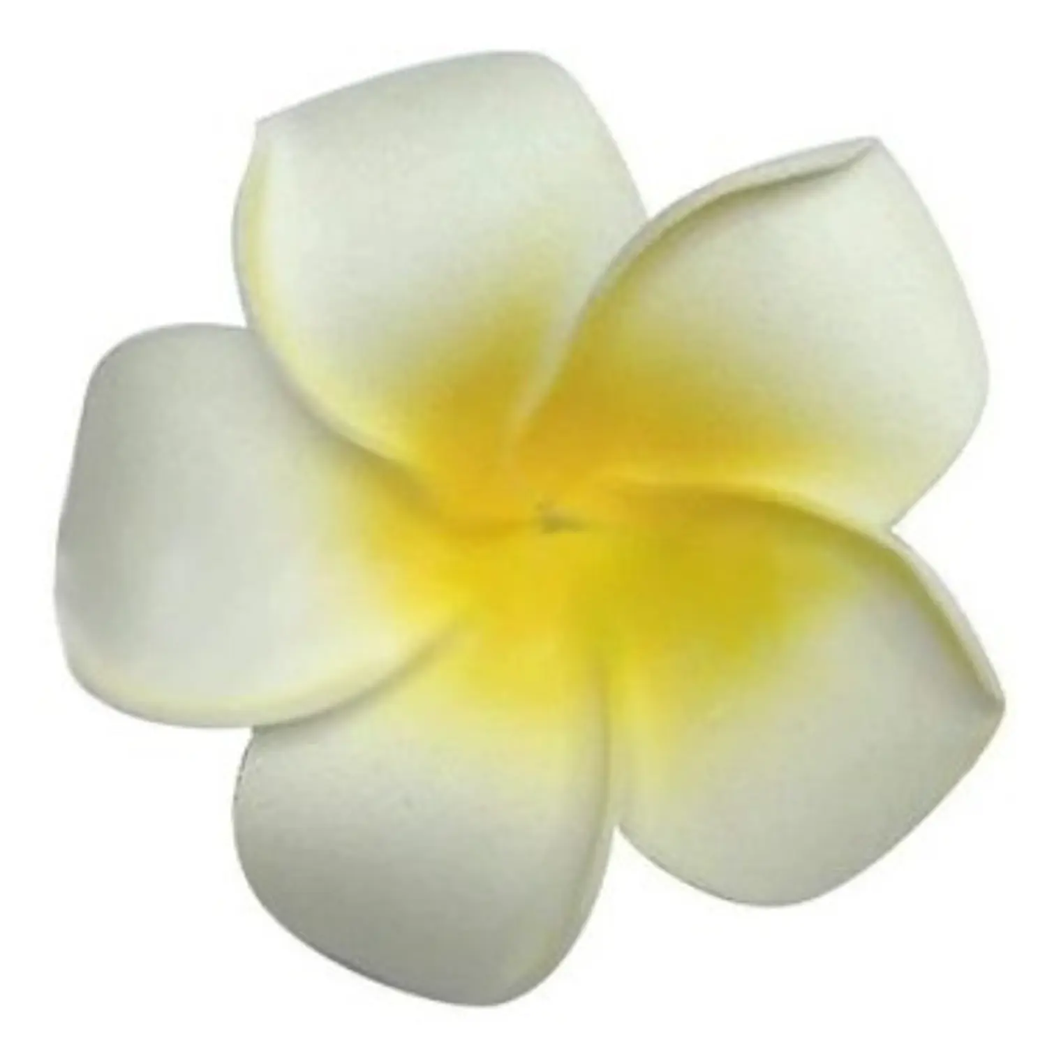 pack 100 flores de 4,5cm Tipanie Blanco Con Amarillo Goma Eva 2