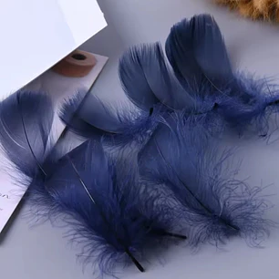 pack 5 Bolsas Plumas arficial Azul Entre 4 Y 8cm app 500un