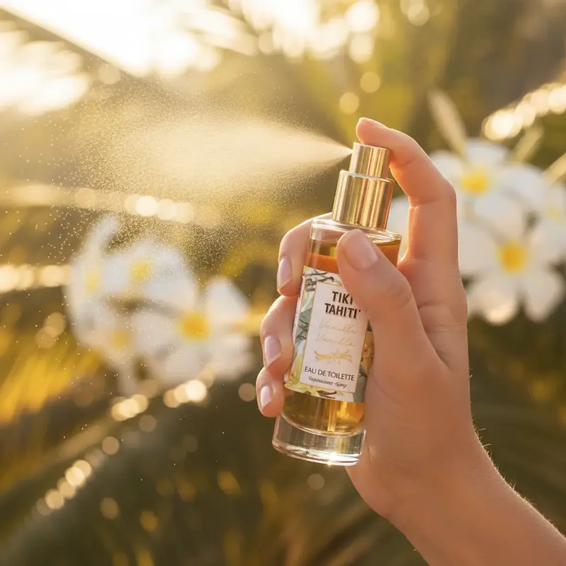 Perfume Monoi Tiki Tahiti Vainilla EAU the Toilette 30ml con atomizador 2