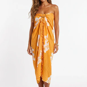 Pareo 2da seleccion Amarillo con tipanie blanca