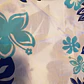 Cinturon De Entrenamiento Tela Polinesica Color blanco con hibisco celeste - Miniatura 2
