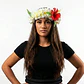 Corona De Flores Blanco Con Amarillo elasticada - thumbnail 2
