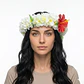 Corona De Flores Blanco Con Amarillo elasticada - thumbnail 1