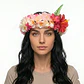Corona De Flores Rosada elasticada - thumbnail 1