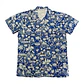 Camisa Polinesica diseño Anakena azul rey con blanco - thumbnail 2