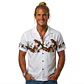 Camisa Hawaii Blanca Con Hibisco Y Hojas  - thumbnail 1