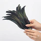 Pack 50 Plumas aprox. Largas Negro Entre 20 y 25cm - Miniatura 1
