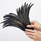 Pack 100 Plumas aprox. Largas Negro Entre 20 y 25cm - Miniatura 1