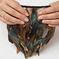 5 yardas o 4,5mts Boa con Plumas Cafe Con Negro 10 a 12Cm - Miniatura 2