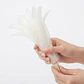 Pack 50 aprox. Plumas vaero Largas Blancas 20 A 25cm - Miniatura 1