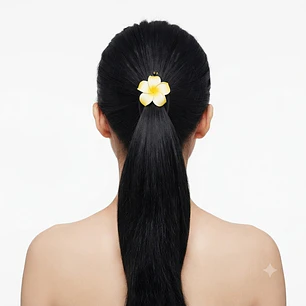 Peine banana negro tipanie amarillo goma eva 5cm