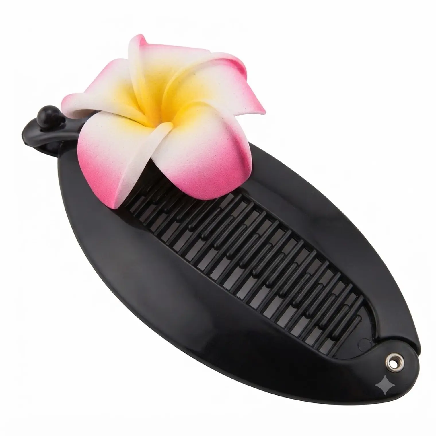 Peine banana negro tipanie fucsia goma eva 5cm 2