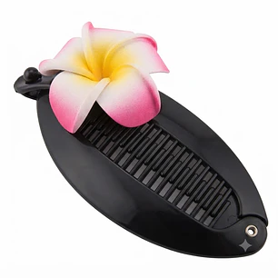 Peine banana negro tipanie fucsia goma eva 5cm