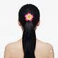 Peine banana negro tipanie fucsia goma eva 5cm - Miniatura 1