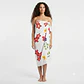Pareo Blanco L con hibiscos colores 1,70x1,15mts - thumbnail 2