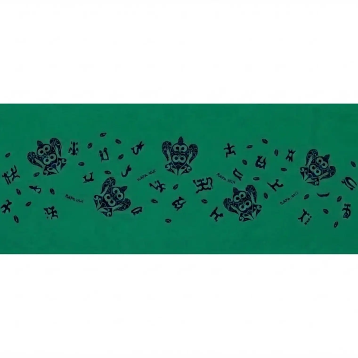 Pareo Corto Napohe Tortuga Rongo Rongo verde morado 2