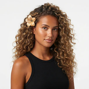 Pinche Para Cabello Flor De Pandanus De Tahiti 10cm
