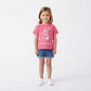 Polera Niña Talla 4 Estampada con figura Tortuga y flor tiare - thumbnail 1