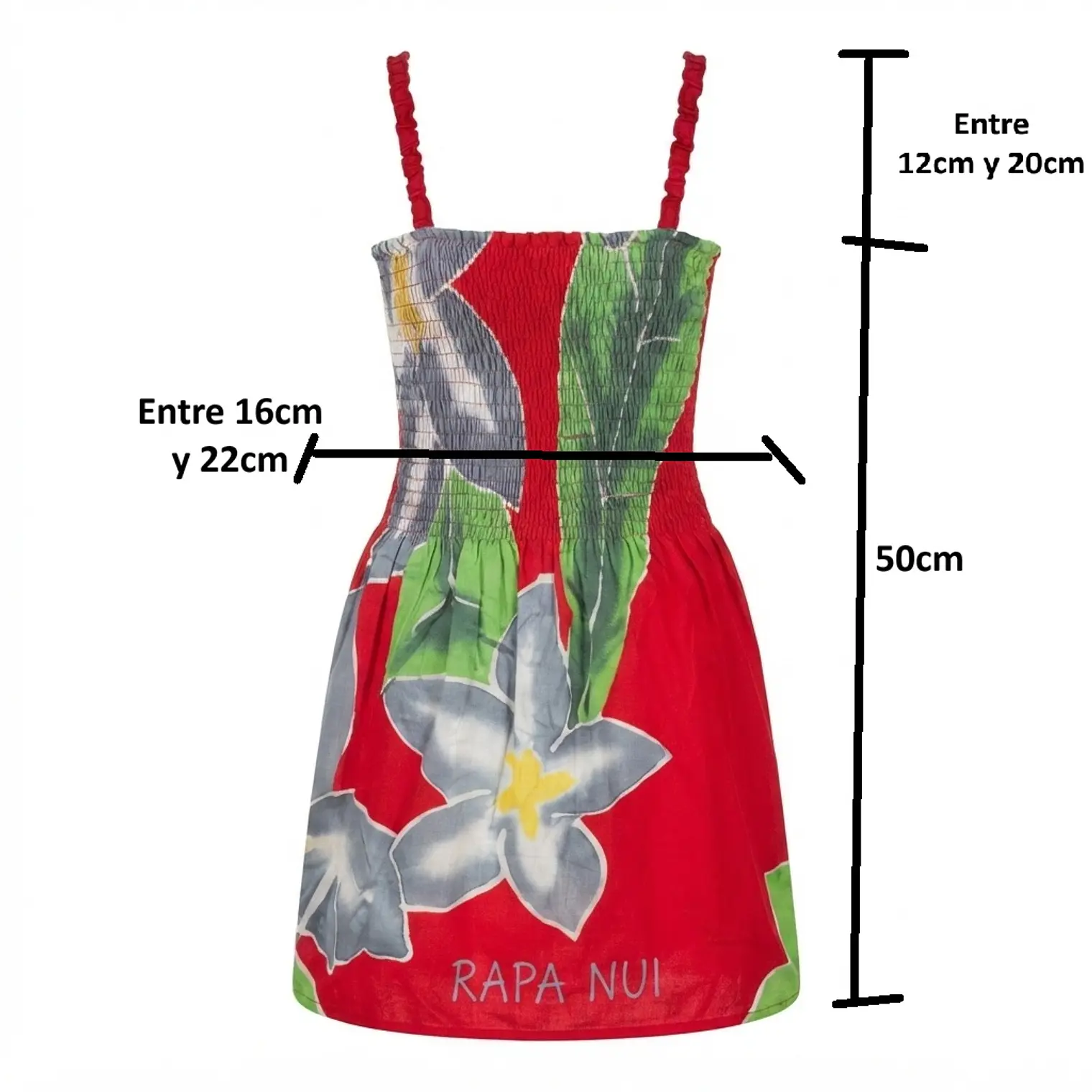 Vestido niña marca Napohe rojo flor gris 3
