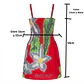 Vestido niña marca Napohe rojo flor gris - thumbnail 3