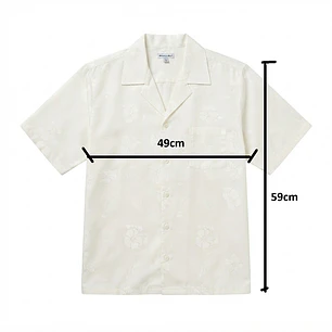 Camisa Taukiani Rapa Nui Talla 12 Blanco