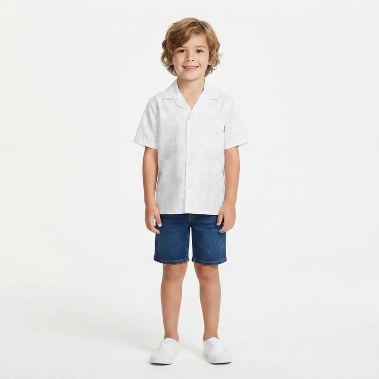 Camisa Taukiani Rapa Nui Talla 8 Blanco 1