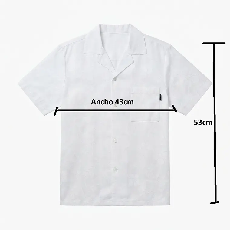 Camisa Taukiani Rapa Nui Talla 8 Blanco 2