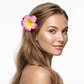 Flores Tipanie rosada 6,5cm con pinza para el cabello - Miniatura 1
