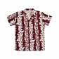 Camisa Polinesica Burdeo franja Moai - thumbnail 2