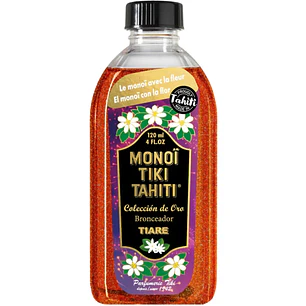 Bronceador Oro Monoi Tiki Tahiti Tiare con brillos Hypnose