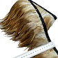 1 metro Boa Plumas Cafe Claro punta 10 a 12 Cm - thumbnail 1