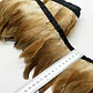 10 yardas o 9mts Boa Plumas Cafe Claro Con Beige 10 A 12 Cm - Miniatura 1