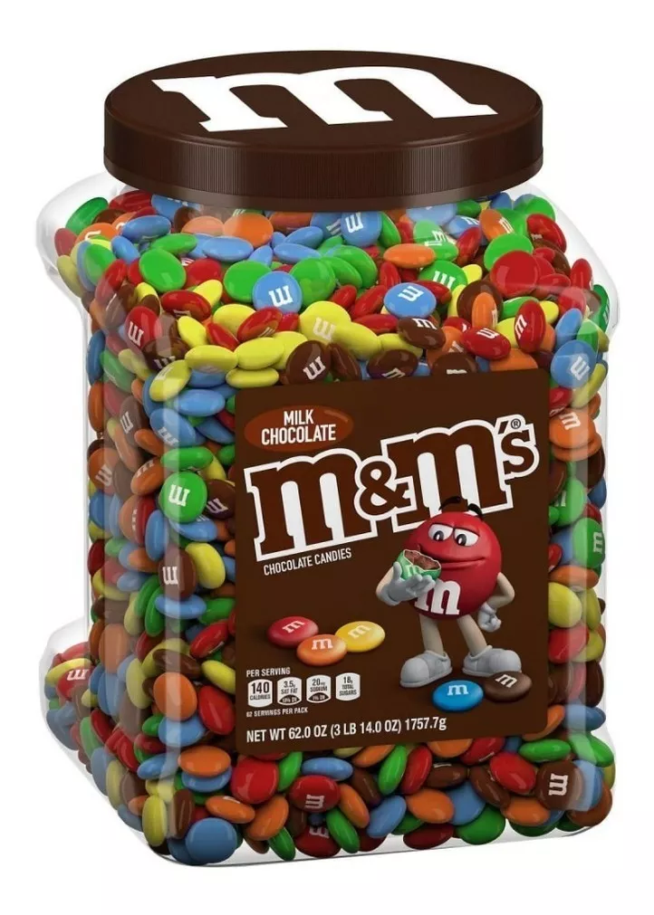 M&M's Frasco grande sabor chocolate 1,7kg