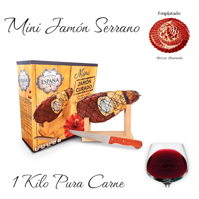 Mini jamón serrano España 1 Kilo