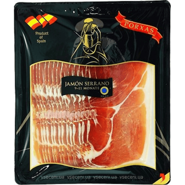 Display jamón serrano Porxas 500g