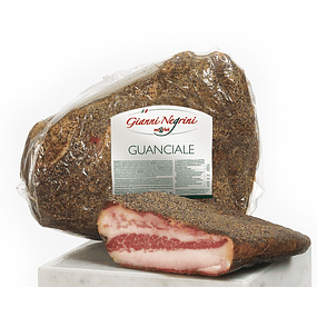 Guanciale Carne de cerdo con especies 700gr, Gianni Negrini, Bolonia, Italia. 