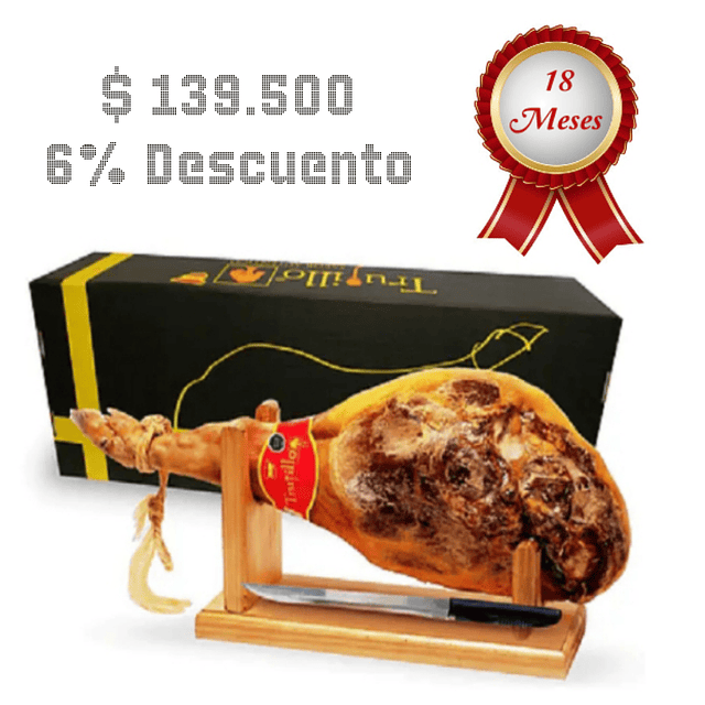 Jamón serrano pata trasera etiqueta roja 7 Kilos aprox