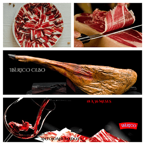 Pata de Jamón Ibérico de Cebo Pierna trasera Et. Negra 8,0 kg. aprox