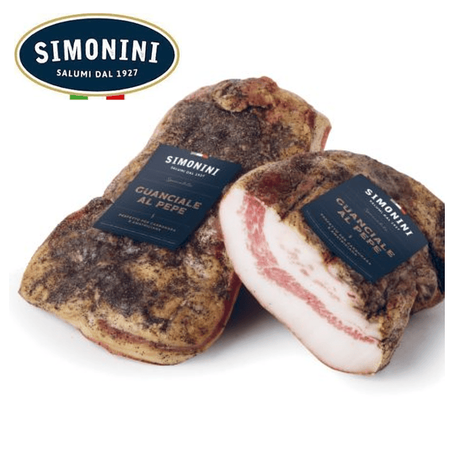 Simonini Guanciale al Pepe 1,3 Kg aprox