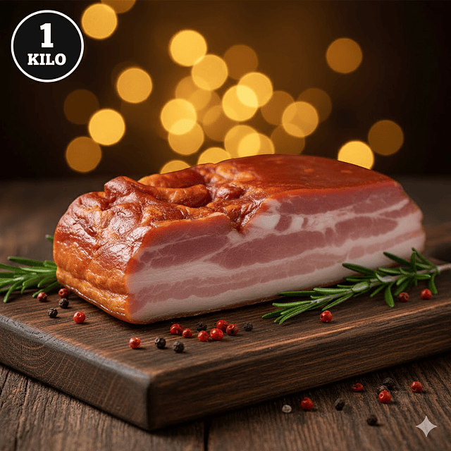 Tocino Ahumado Entero Pieza 1 kilo y Pieza Entera de 4 kg Kassel