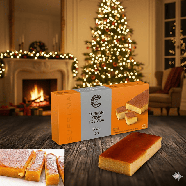 Turrón de Yema Tostada Suprema 310 gr Importado de España